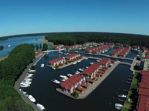 Hafendorf Rheinsberg von oben